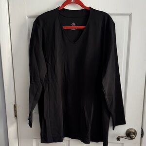 Fabulous Isaac Mizrahi V-neck Pima Cotton Tunic, size 3X